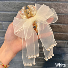 Load image into Gallery viewer, Personalized Korean Super Fairy Mesh Flower Feather Clip Fashionable Clamp Back Head Plate Hair Shark Hairpin Apparel Accessories