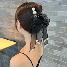Load image into Gallery viewer, Personalized Korean Super Fairy Mesh Flower Feather Clip Fashionable Clamp Back Head Plate Hair Shark Hairpin Apparel Accessories
