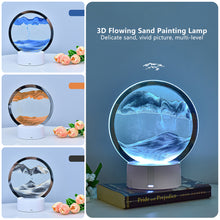 Load image into Gallery viewer, LED Sandscape Lamp Moving Sand Art Frame USB Touch Switch Light Color Changing 3D Night Light Hourglass Light Gifts Decoration Night Light