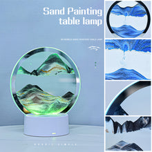 Load image into Gallery viewer, LED Sandscape Lamp Moving Sand Art Frame USB Touch Switch Light Color Changing 3D Night Light Hourglass Light Gifts Decoration Night Light
