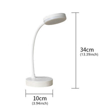 Load image into Gallery viewer, USB Rechargeable Table Lamp Eyes Protection Touch Dimmable LED Light Student Dormitory Bedroom Reading Desk Lamp