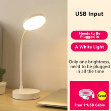 Load image into Gallery viewer, USB Rechargeable Table Lamp Eyes Protection Touch Dimmable LED Light Student Dormitory Bedroom Reading Desk Lamp