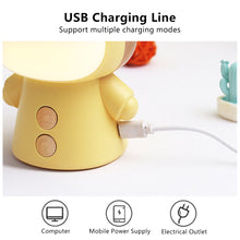 Load image into Gallery viewer, Cartoon USB Rechargeable Table Lamp Dual Light LED Lamp Student Kids Bedroom Reading Desk Lamp Night Light