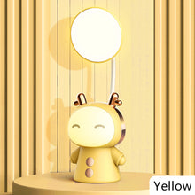 Load image into Gallery viewer, Cartoon USB Rechargeable Table Lamp Dual Light LED Lamp Student Kids Bedroom Reading Desk Lamp Night Light