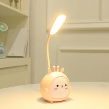 Load image into Gallery viewer, Cartoon USB Rechargeable Table Lamp Dual Light LED Lamp Student Kids Bedroom Reading Desk Lamp Night Light