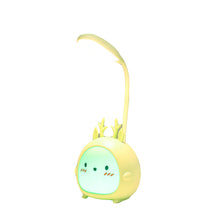 Load image into Gallery viewer, Cartoon USB Rechargeable Table Lamp Dual Light LED Lamp Student Kids Bedroom Reading Desk Lamp Night Light