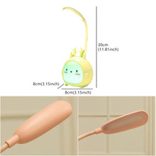 Load image into Gallery viewer, Cartoon USB Rechargeable Table Lamp Dual Light LED Lamp Student Kids Bedroom Reading Desk Lamp Night Light