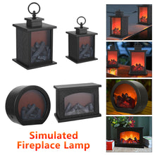Load image into Gallery viewer, Christmas Simulation Fireplace LED Flame Lamps Simulated Fireplace Flame Night Lights USB Lamp For Home Party Living Room Decor
