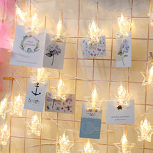 Load image into Gallery viewer, Heart/Star Photo Clip LED String Lights Christmas Valentine's Day Decoration Fairy Lights String Party Room Decoration Wall Lights Garland