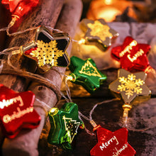Load image into Gallery viewer, Christmas Flickering Light String Battery USB Red Green Star Ball String Lights Home Party Decor Lights Garland