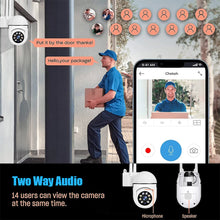 Load image into Gallery viewer, 1080P Dual Band Wireless WIFI Full Color PTZ IP Camera 360 Degree Outdoor Night Vision Surveillance Security Dome Camera