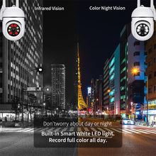 Load image into Gallery viewer, 1080P Dual Band Wireless WIFI Full Color PTZ IP Camera 360 Degree Outdoor Night Vision Surveillance Security Dome Camera