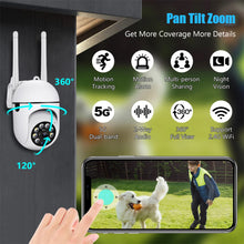 Load image into Gallery viewer, 1080P Dual Band Wireless WIFI Full Color PTZ IP Camera 360 Degree Outdoor Night Vision Surveillance Security Dome Camera