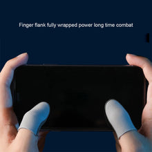 Load image into Gallery viewer, 1Pair Upgrade Gaming Finger Sleeve For PUBG Mobile Game Non-slip Breathable Sweat-Proof Finger Cover Touch Screen Thumb Cover