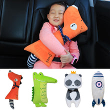 Load image into Gallery viewer, Cartoon Car Seat Belt Pillow Shoulder Pads Neck Pillow Car Seat Belt Shoulder Pads Children Seatbelt Cover