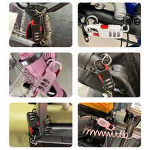 Load image into Gallery viewer, Anti Theft Motorcycle Three Digit Password Combination Safety Cable Wire Rope Helmet Lock Safety Rope Lock