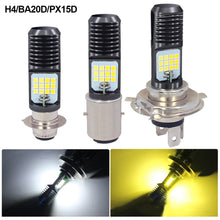 Load image into Gallery viewer, Motorcycle Headlight Motorcycle Scooter H4 BA20D PX15D 24 LED Light Super Bright Light lamp Moto DRL Lights