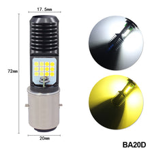 Load image into Gallery viewer, Motorcycle Headlight Motorcycle Scooter H4 BA20D PX15D 24 LED Light Super Bright Light lamp Moto DRL Lights