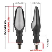 Load image into Gallery viewer, Pair 12V Motorcycle LED Signal Lights Brake Turn Light Light Flowing Lamp Indicator Taillight