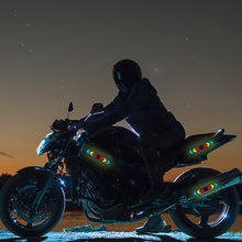 Load image into Gallery viewer, Reflective Creative Waterproof Glasses Motorcycle Helmet Decal Night Warning Sign Sticker Arrow Exterior Accessories