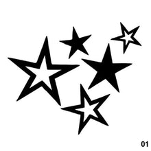 Load image into Gallery viewer, Vinyl Car Sticker Decal Stars Five Different Colorful Waterproof Stickers Truck Bumper Rear Window Background 18x15cm
