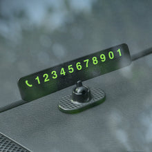 Load image into Gallery viewer, Luminous Hidden Car Temporary Parking Card Phone Number Plate Auto Telephone Card Plate Stop Sign Accessories