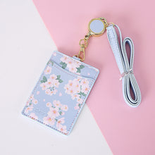 Load image into Gallery viewer, PU Leather Creative Pattern Card Case Keychain Card Case Photo idol Bus ID Card Bank Card Case Key Chain