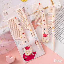 Load image into Gallery viewer, Children Cute Strawberry Pattern Hair Comb Set Tip Tail Hair Comb