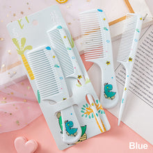 Load image into Gallery viewer, Children Cute Strawberry Pattern Hair Comb Set Tip Tail Hair Comb