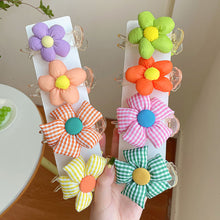 Load image into Gallery viewer, Children's Hair Accessories Ball Head Plate Hair Handy Tool Ponytail Clip Cute Girl Big Flower Back Catch Headdress
