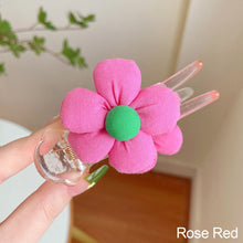 Load image into Gallery viewer, Children's Hair Accessories Ball Head Plate Hair Handy Tool Ponytail Clip Cute Girl Big Flower Back Catch Headdress