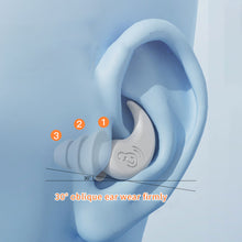 Load image into Gallery viewer, Soundproof Noise Reduction Ear Plugs Sleep Professional Silicone Waterproof Ears Earplug Anti-Noise Soft Sponge Sleeping Earplugs
