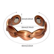 Load image into Gallery viewer, Vintage Adjustable Magnetic Weight Loss Slimming Ring String Stimulating Acupoints Gallstone Fitness Reduce Health Care