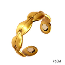 Load image into Gallery viewer, Vintage Adjustable Magnetic Weight Loss Slimming Ring String Stimulating Acupoints Gallstone Fitness Reduce Health Care