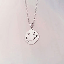 Load image into Gallery viewer, Fashion Smile Face Necklaces Chain Stainless Steel Pendant Necklace for Women Men Girl Neck Chain Winter Sweater Chain Necklace