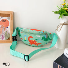 Load image into Gallery viewer, Fashionable Children Waist Bag Backpack Cute Cartoon Dinosaur Pattern Slant Shoulder Bag Girls Boys Messenger Bag
