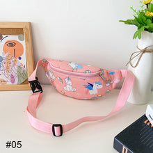 Load image into Gallery viewer, Fashionable Children Waist Bag Backpack Cute Cartoon Dinosaur Pattern Slant Shoulder Bag Girls Boys Messenger Bag