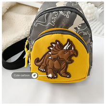 Load image into Gallery viewer, Children Fashion Cute Waist Bag Dinosaur Pattern Messenger Bag Chest Bag Girls Boys Cartoon Inclined Shoulder Bag