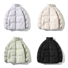 Load image into Gallery viewer, Men Fashion Versatile Cotton Jacket Loose Stand Collar Thickened Warm Casual Cotton Jacket Winter Outerwear