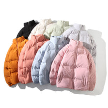 Load image into Gallery viewer, Men Fashion Versatile Cotton Jacket Loose Stand Collar Thickened Warm Casual Cotton Jacket Winter Outerwear