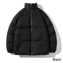 Load image into Gallery viewer, Men Fashion Versatile Cotton Jacket Loose Stand Collar Thickened Warm Casual Cotton Jacket Winter Outerwear