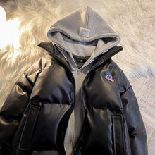 Load image into Gallery viewer, Men Hooded Loose Cotton Jacket Fashion Casual Thickened Warm Hooded Cotton Jacket Winter Outwear
