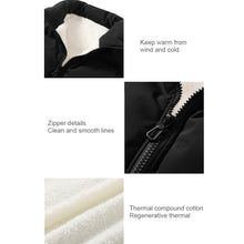 Load image into Gallery viewer, Men Winter Plush Thick Cotton Padded Jacket Fashionable Casual Cashmere Warm Cotton Jacket Coat Outwear