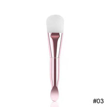 Load image into Gallery viewer, Double Head Facial Mask Brush Tongue Type Soft Hair Electroplating Facial Mask Brush Silicone Smearing Facial Mask Brush