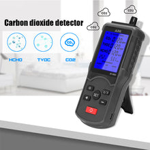 Load image into Gallery viewer, JD-3002 Air Quality Tester Multifunctional CO2 TVOC Meter Temperature Humidity Measuring Device CO2 Detector