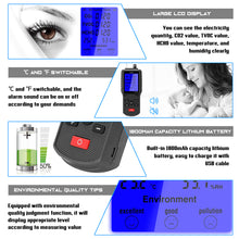 Load image into Gallery viewer, JD-3002 Air Quality Tester Multifunctional CO2 TVOC Meter Temperature Humidity Measuring Device CO2 Detector