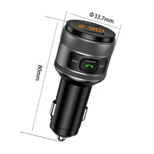Load image into Gallery viewer, Car Charger Car Bluetooth Player U Disk QC3.0 Car Charger Hands-free FM FM Receiver FM Transmitter C57 Car MP3 Dual Port