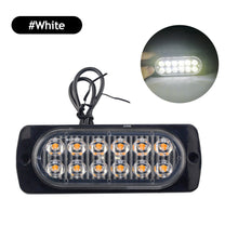 Load image into Gallery viewer, 12LED Signal Lamp Light Strip Car Turn Signal Warning Light Emergency Lamp Traffic Light Bar for Police Truck SUV Motorcycle