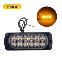 Load image into Gallery viewer, 12LED Signal Lamp Light Strip Car Turn Signal Warning Light Emergency Lamp Traffic Light Bar for Police Truck SUV Motorcycle