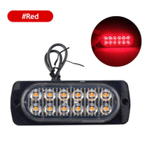 Load image into Gallery viewer, 12LED Signal Lamp Light Strip Car Turn Signal Warning Light Emergency Lamp Traffic Light Bar for Police Truck SUV Motorcycle